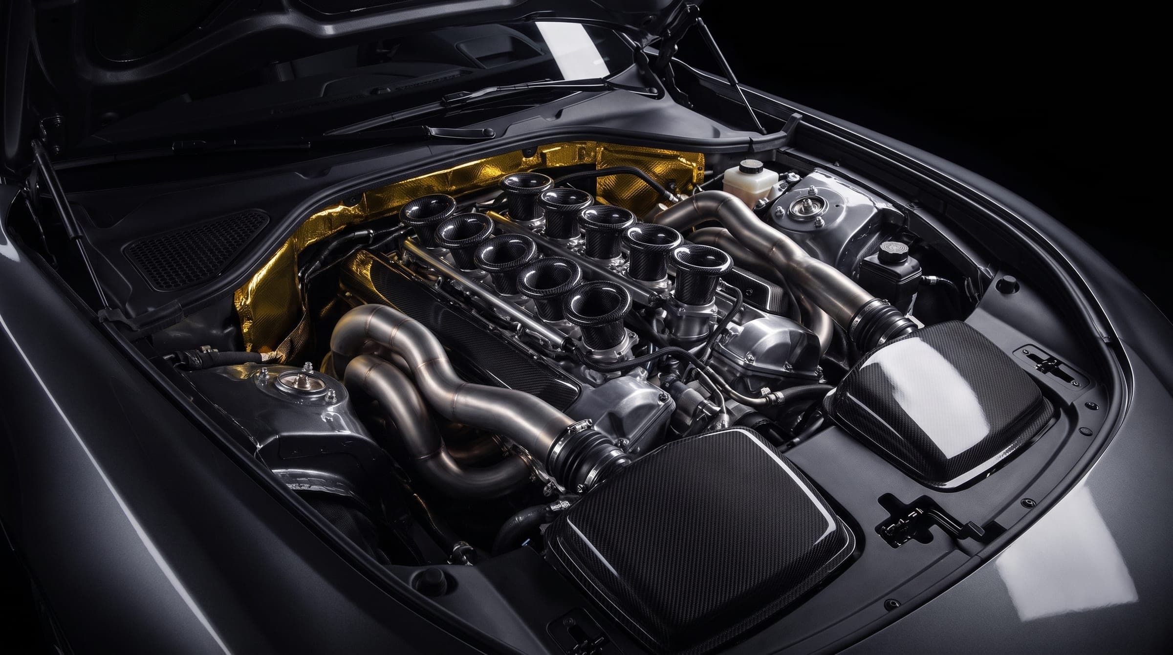 Grafit V12: Motor yakın plan
